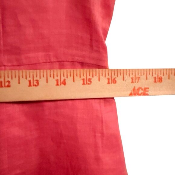 Mercer & Madison Sz 10 Linen Dress‎ Feminine Ruffles Office Cruise - Picture 8 of 15